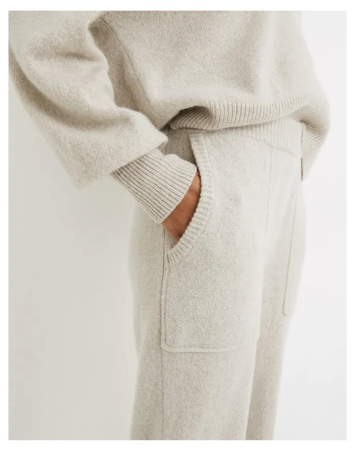 Resourced Cashmere Allendale Sweater Pants Heather Dust Women Madewell Sweaters Resourced Cashmere Allendale Sweater Pants Heather Dust Women Madewell Sweaters