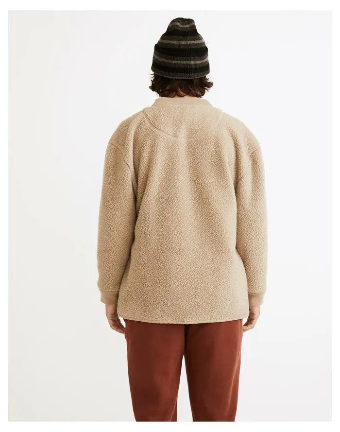 Resourced Sherpa Shirt Jacket Drill Khaki Men Madewell Sweatshirts and Sweatpants Resourced Sherpa Shirt Jacket Drill Khaki Men Madewell Sweatshirts and Sweatpants