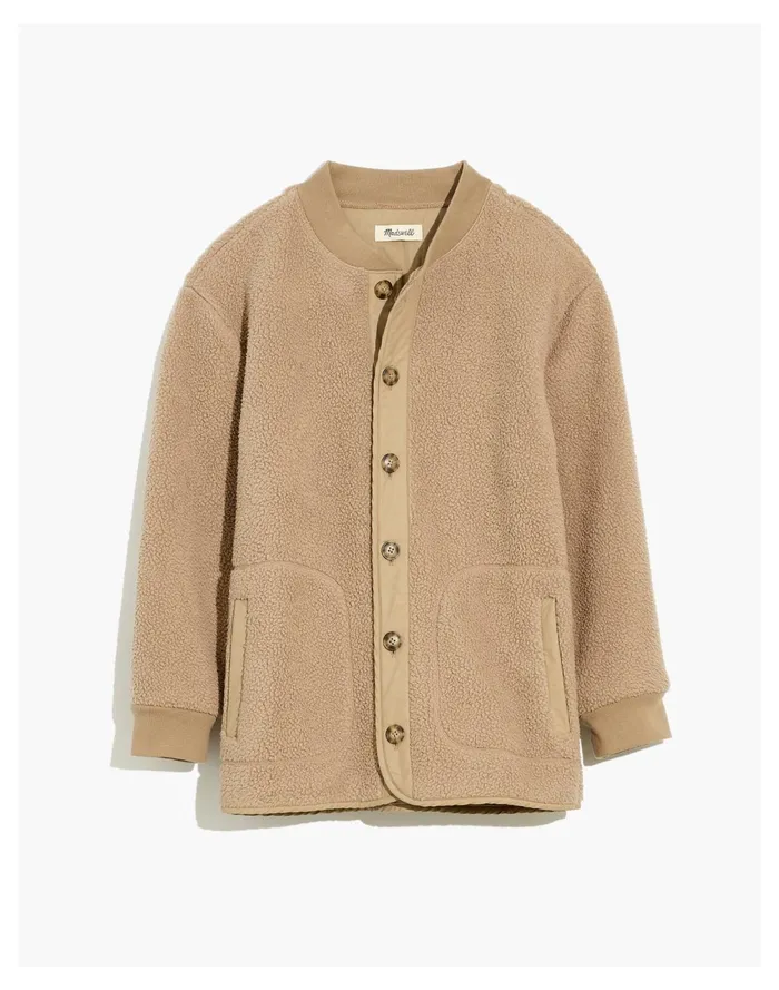 Resourced Sherpa Shirt Jacket Drill Khaki Men Madewell Sweatshirts and Sweatpants Resourced Sherpa Shirt Jacket Drill Khaki Men Madewell Sweatshirts and Sweatpants