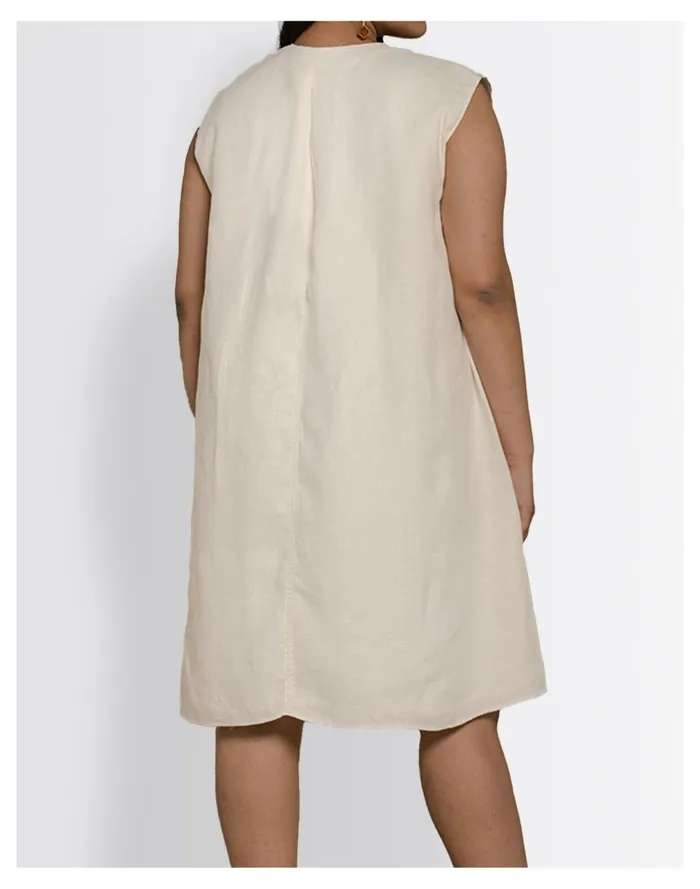 Reistor Hemp Musical Dusk Tunic Dress Ivory White Women Madewell Dresses Reistor Hemp Musical Dusk Tunic Dress Ivory White Women Madewell Dresses