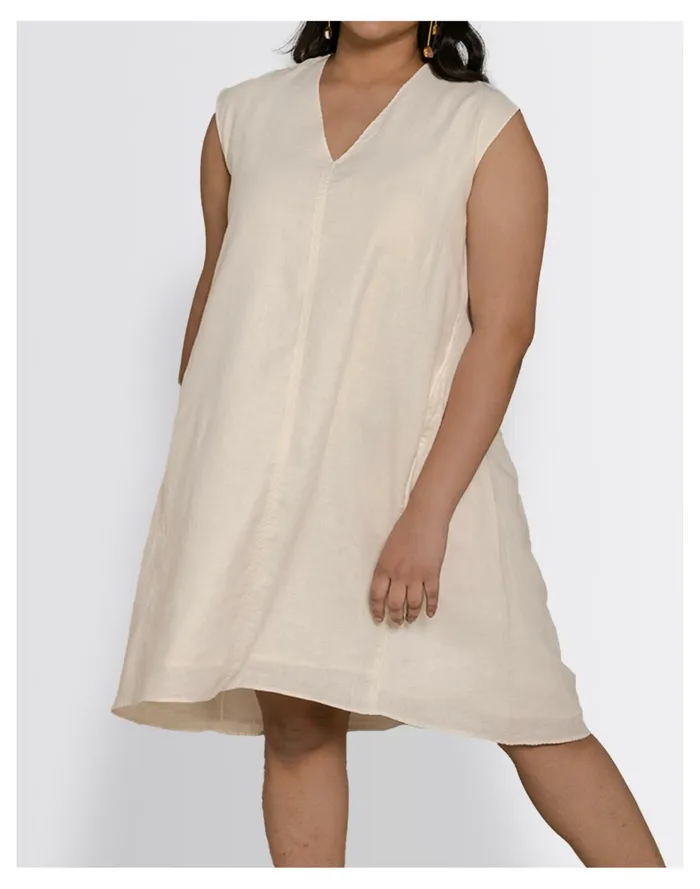 Reistor Hemp Musical Dusk Tunic Dress Ivory White Women Madewell Dresses Reistor Hemp Musical Dusk Tunic Dress Ivory White Women Madewell Dresses
