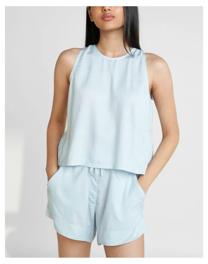 Reistor Night Owl Set Light Blue Women Madewell Pajamas