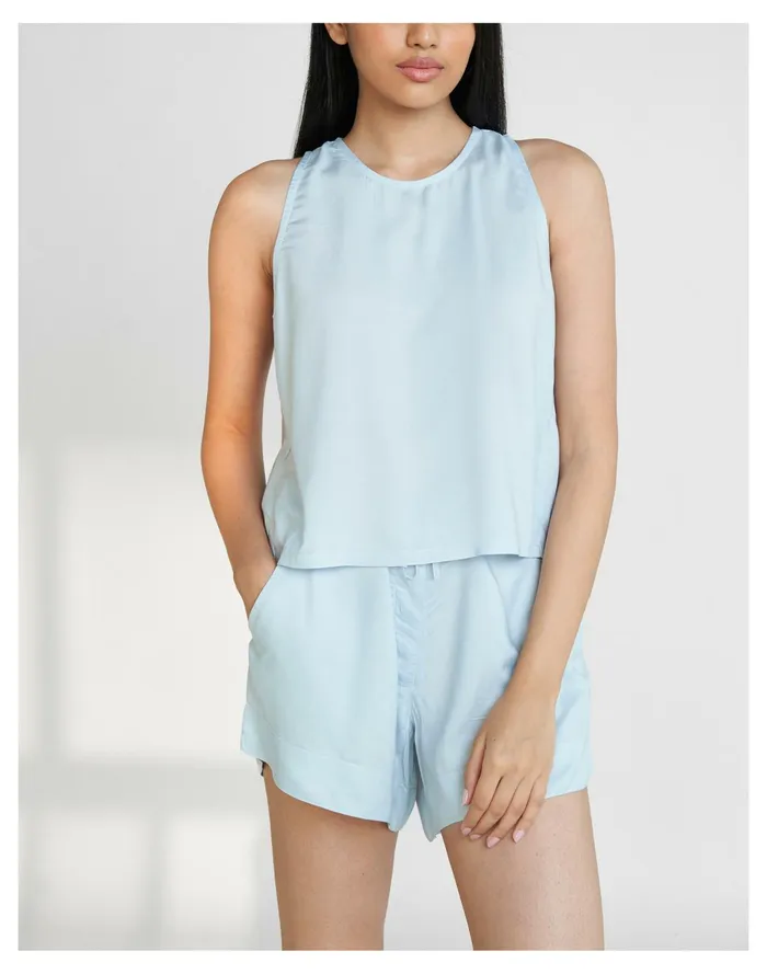 Reistor Night Owl Set Light Blue Women Madewell Pajamas