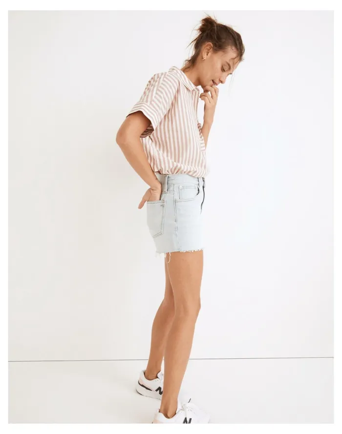 Relaxed Denim Shorts In Essen Wash Essen Wash Women Madewell Shorts