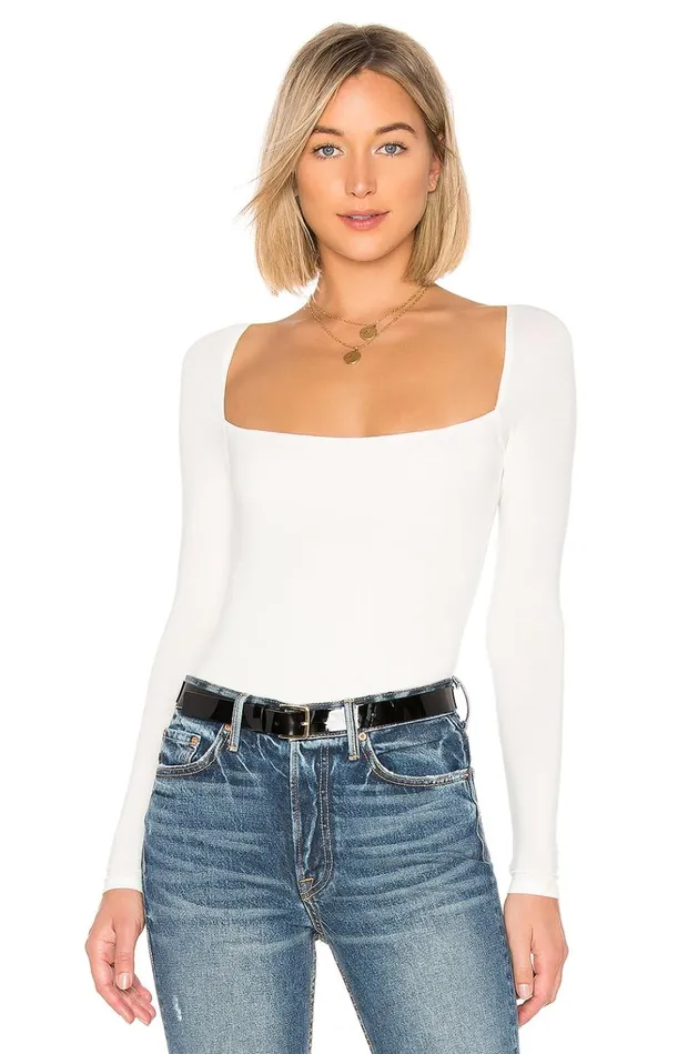 Remi Bodysuit White Women Lovers Friends Tops