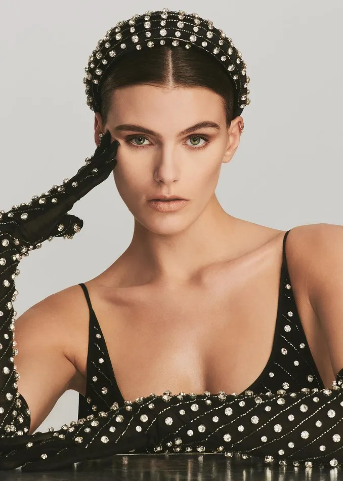 Retrofete Accessories Marnie Chunky Crystal Headband Clearsilverblack 8211 Women