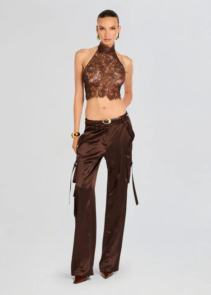 Retrofete Bottoms Andr Pant Dark Chocolate 8211 Women