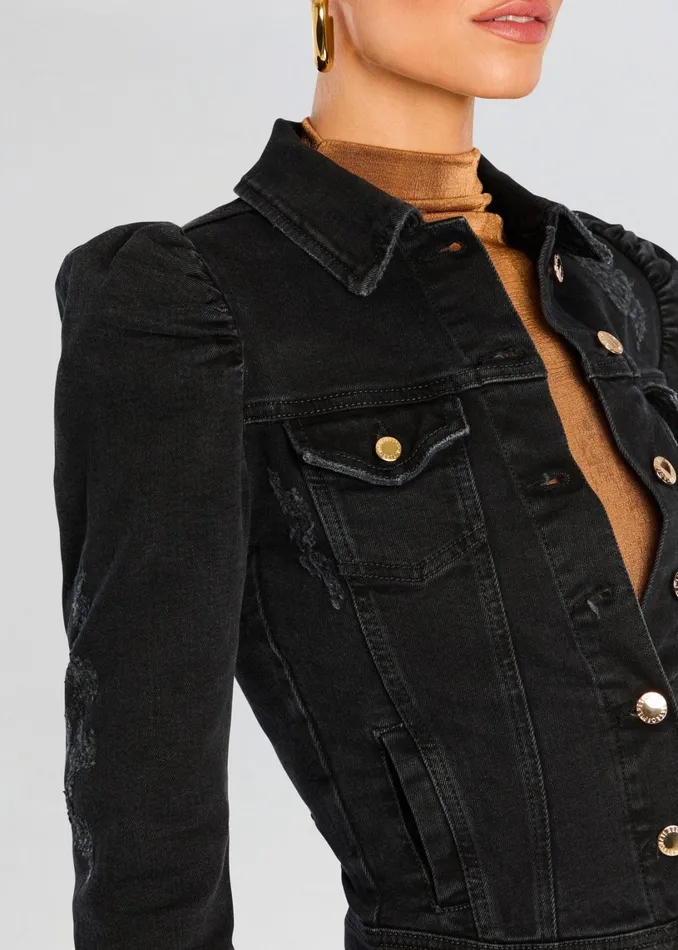 Retrofete Denim Ada Jacket True Black 8211 Women