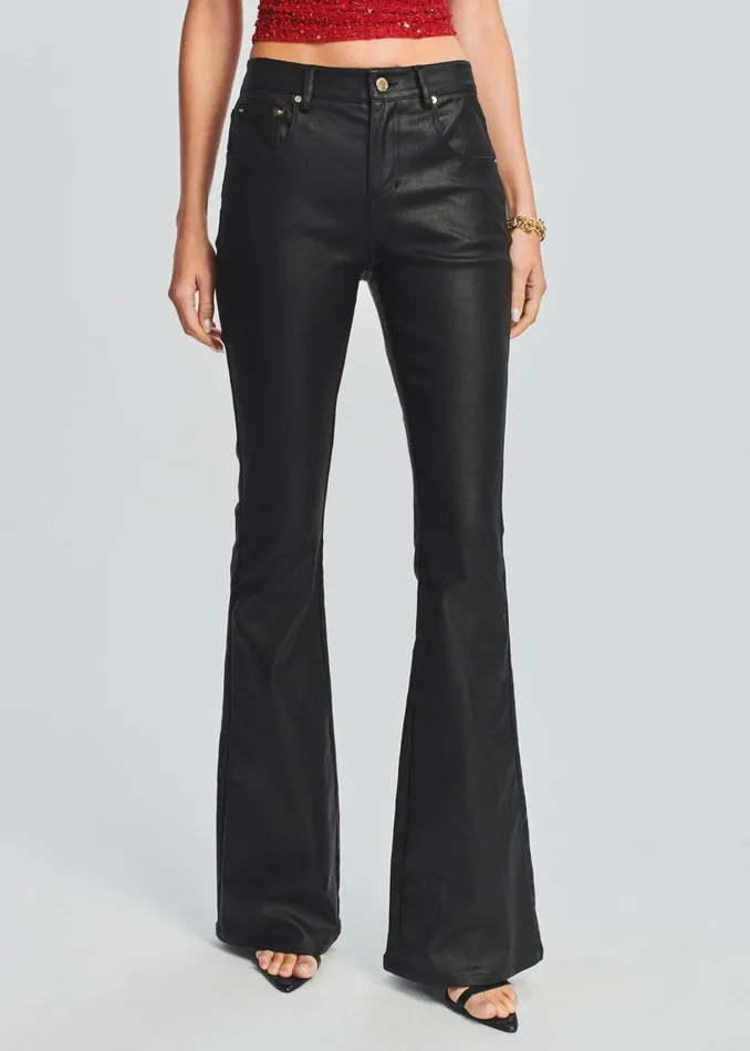 Retrofete Denim Laurel Coated Denim Pant Coated Black 8211 Women