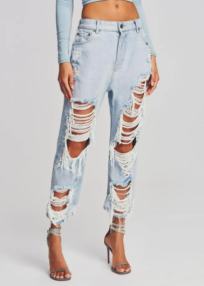 Retrofete Denim Omar Drop Boyfriend Jean Light Laguna 8211 Women
