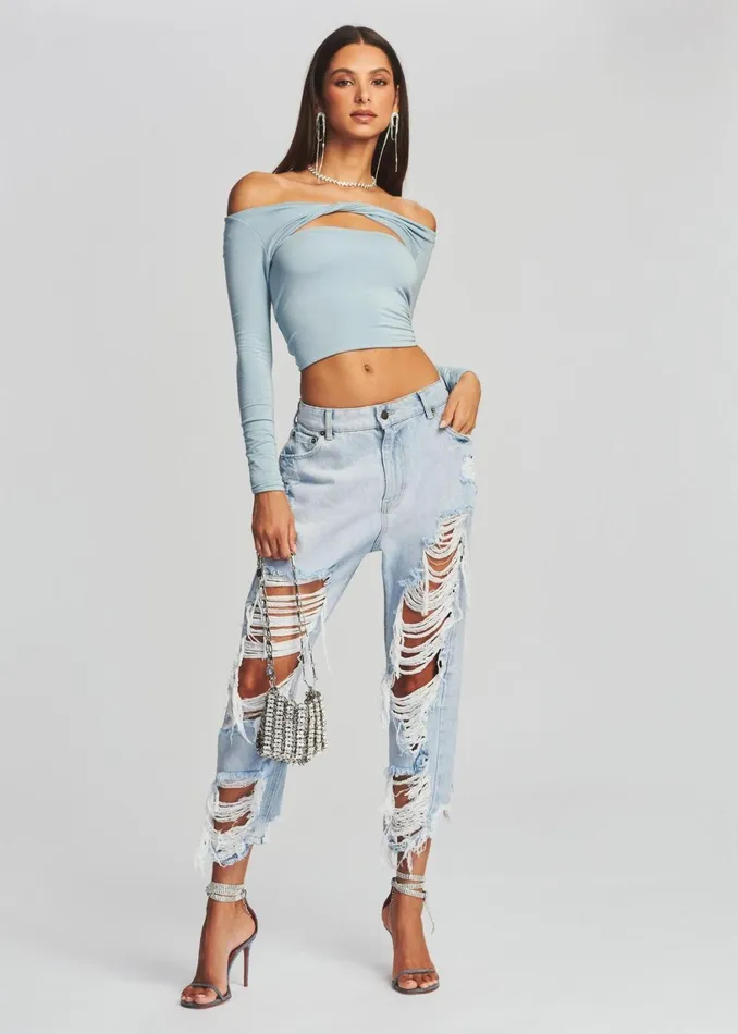 Retrofete Denim Omar Drop Boyfriend Jean Light Laguna 8211 Women
