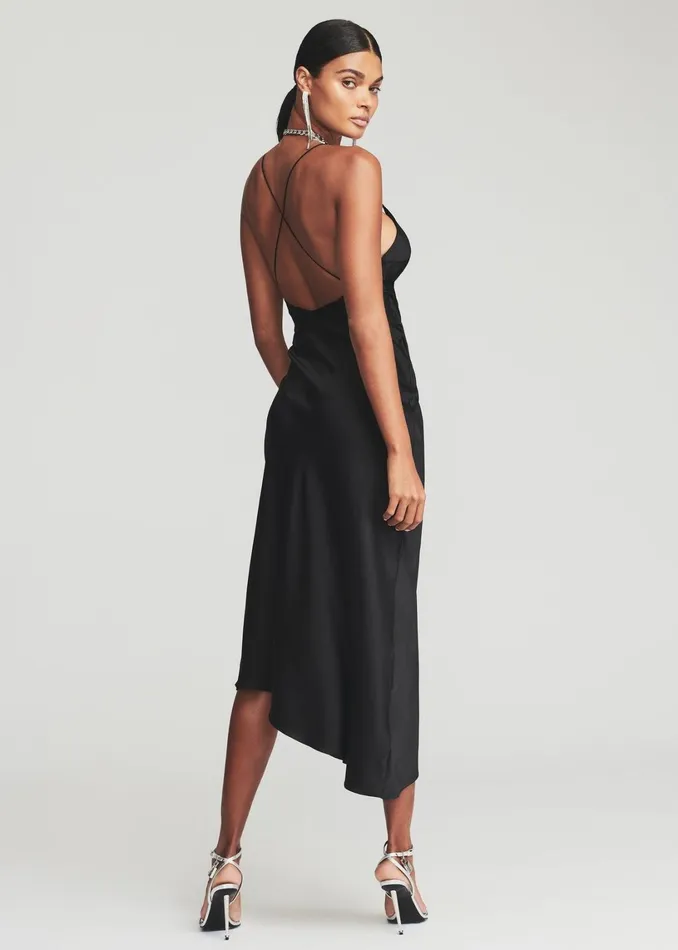 Retrofete Dresses Emma Silk Dress Black 8211 Women