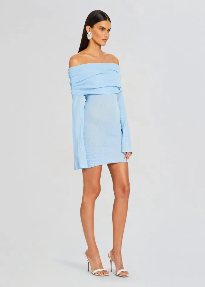 Retrofete Dresses Galli Mini Dress Powder Blue 8211 Women