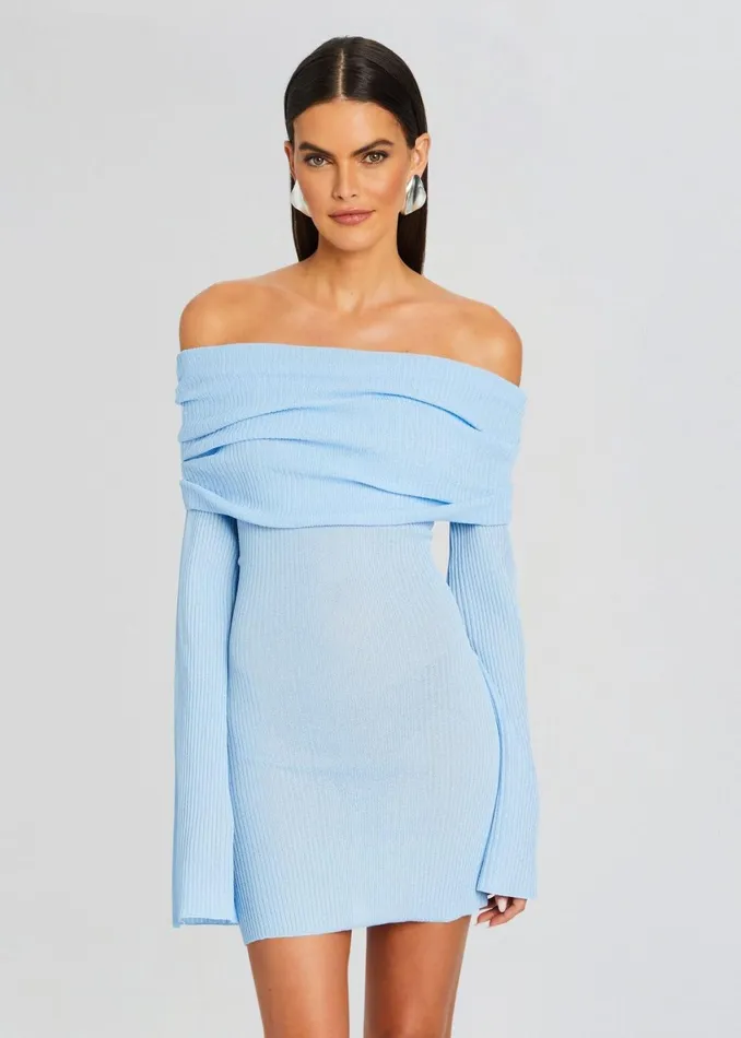 Retrofete Dresses Galli Mini Dress Powder Blue 8211 Women