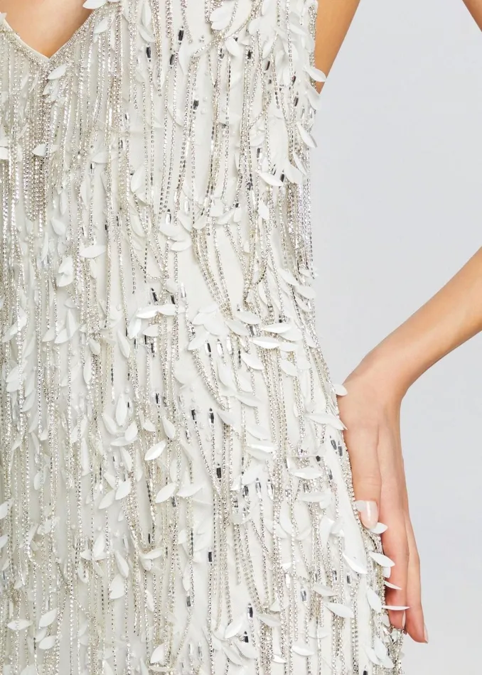 Retrofete Dresses Haven Embellished Dress Whitesilver 8211 Women