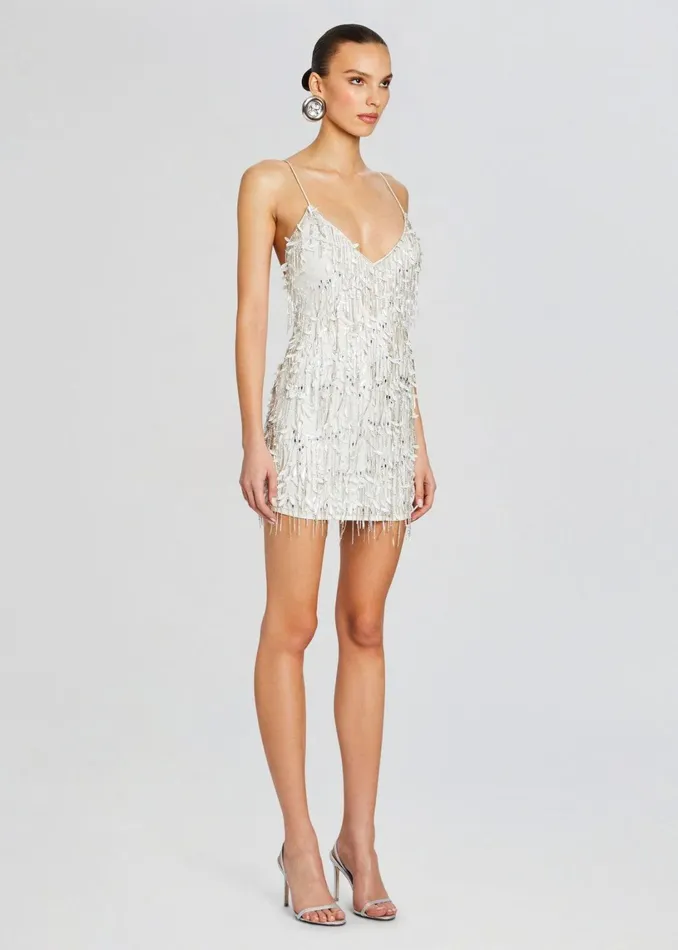 Retrofete Dresses Haven Embellished Dress Whitesilver 8211 Women
