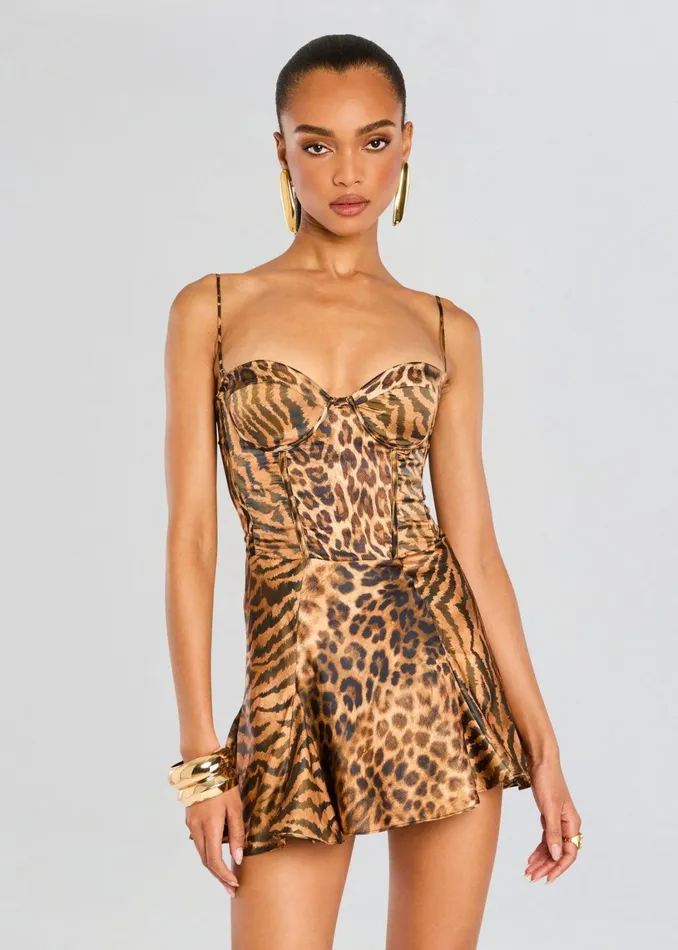 Retrofete Dresses Kyona Dress Vintage Mixed Animal 8211 Women
