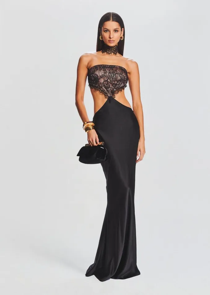 Retrofete Dresses Lucie Silk Dress Black 8211 Women