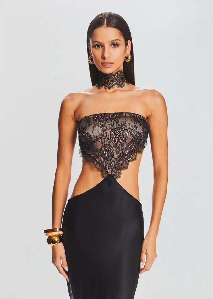 Retrofete Dresses Lucie Silk Dress Black 8211 Women