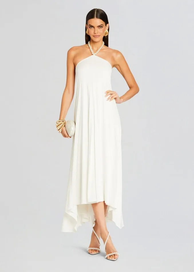 Retrofete Dresses Maryam Pearl Embellished Dress White 8211 Women