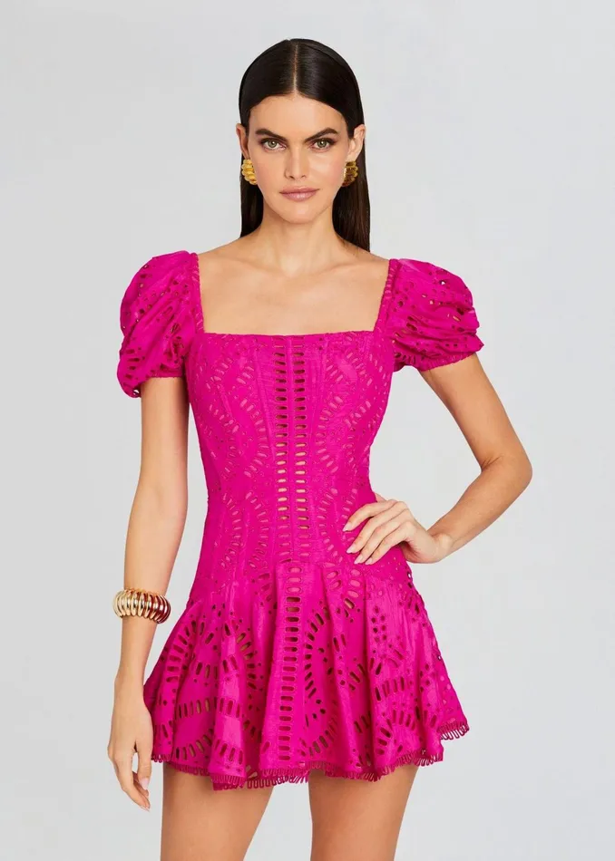 Retrofete Dresses Mexik Short Dress Hot Pink 8211 Women