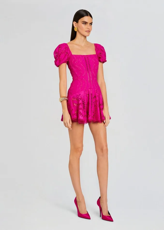Retrofete Dresses Mexik Short Dress Hot Pink 8211 Women