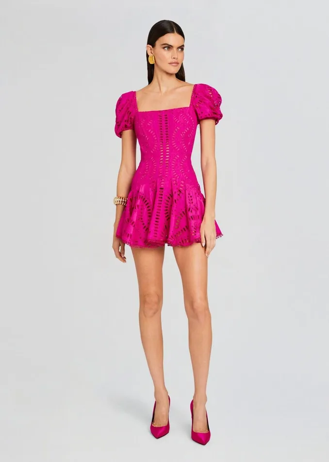 Retrofete Dresses Mexik Short Dress Hot Pink 8211 Women