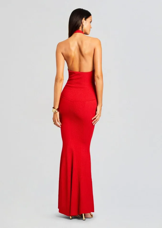 Retrofete Dresses Verona Bandage Knit Dress Red 8211 Women