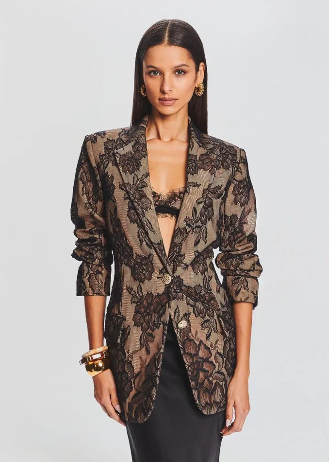 Retrofete Jackets Ophelia Lace Jacket Tannin 8211 Women