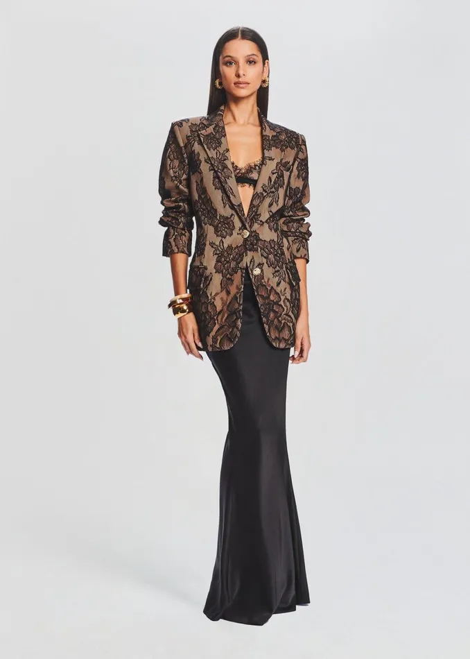 Retrofete Jackets Ophelia Lace Jacket Tannin 8211 Women