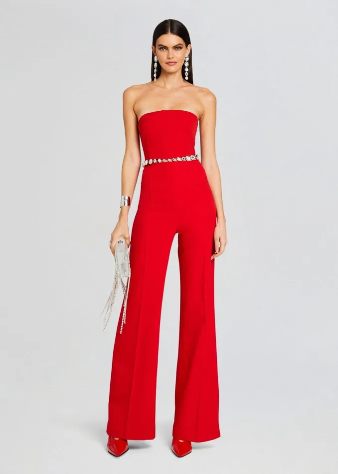 Retrofete Jumpsuits Glenda Jumpsuit Fiery Redsilver 8211 Women