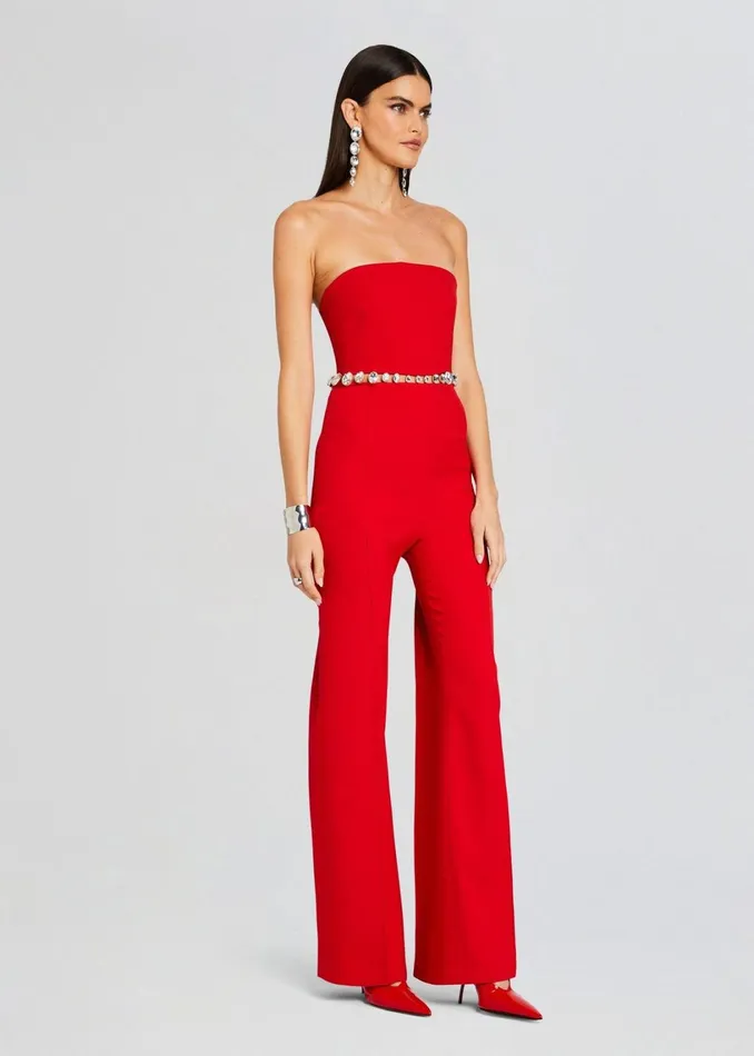 Retrofete Jumpsuits Glenda Jumpsuit Fiery Redsilver 8211 Women