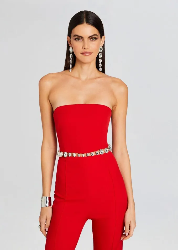 Retrofete Jumpsuits Glenda Jumpsuit Fiery Redsilver 8211 Women