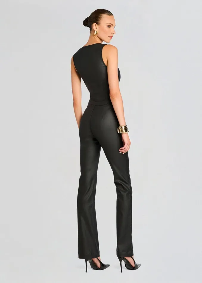 Retrofete Jumpsuits Mckinnon Coated Denim Jumpsuit Coated Black 8211 Women