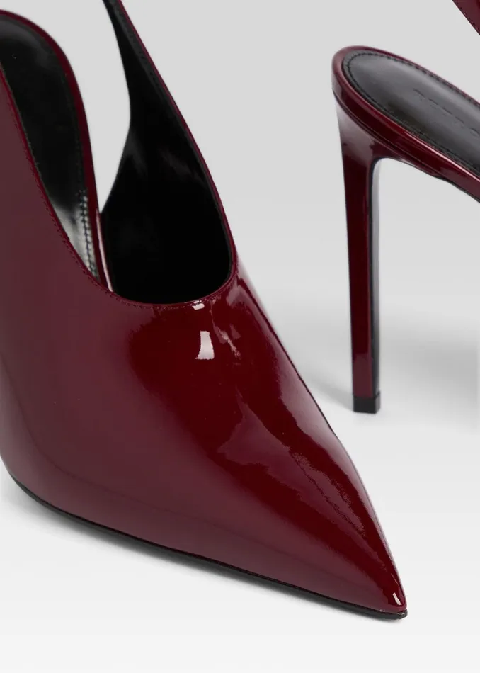 Retrofete Shoes Celia Leather Slingback Burgundy 8211 Women