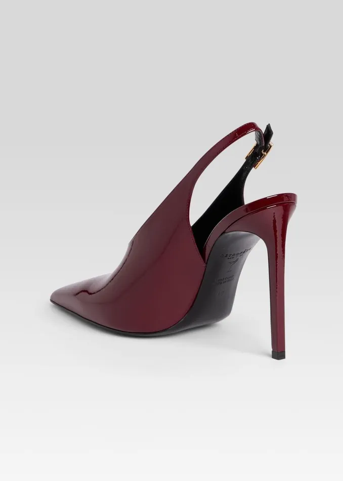 Retrofete Shoes Celia Leather Slingback Burgundy 8211 Women
