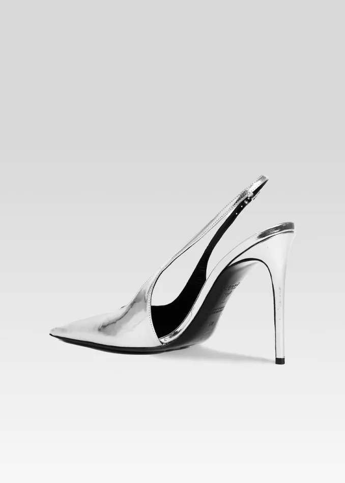 Retrofete Shoes Cindy Slingback Heel Silver 8211 Women