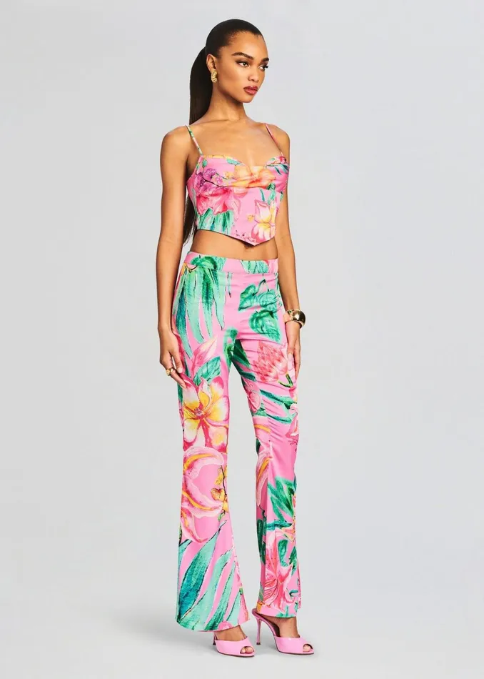 Retrofete Tops Megan Top Pink Floral 8211 Women