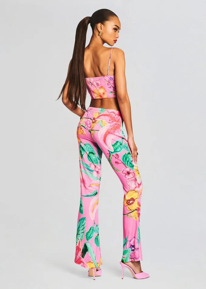 Retrofete Tops Megan Top Pink Floral 8211 Women