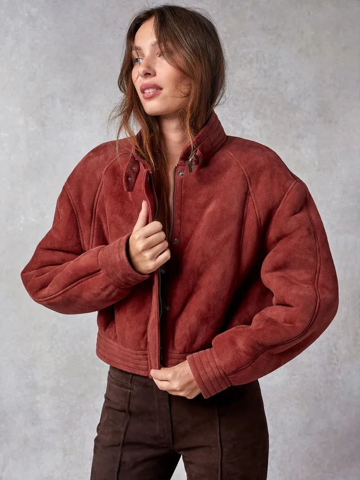 Ricardo Jacket Uni Rouge Women Coats and Jackets Rouje