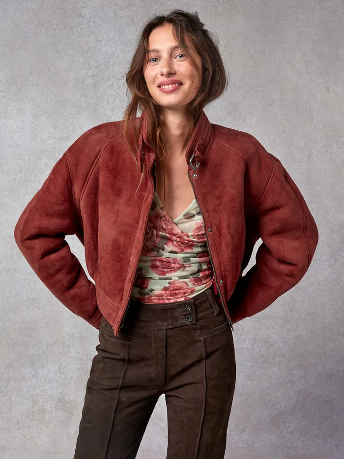 Ricardo Jacket Uni Rouge Women Coats and Jackets Rouje