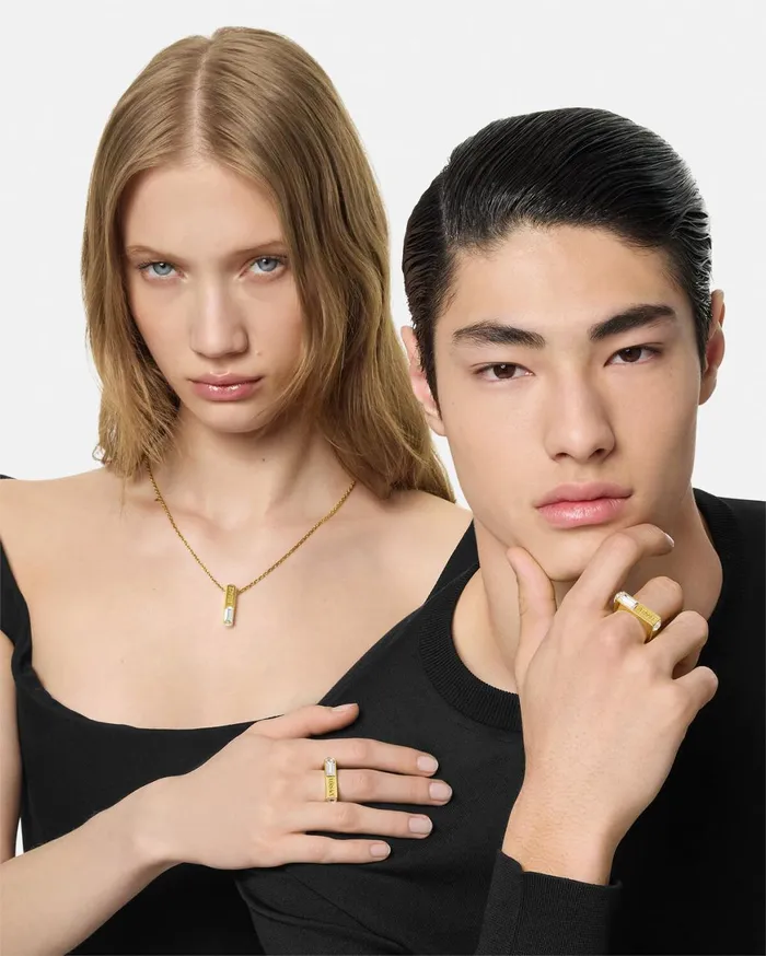 Rings MenWomen Versace Ring Gold