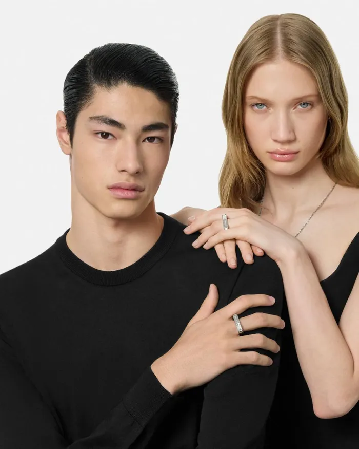 Rings MenWomen Versace Ring Silver