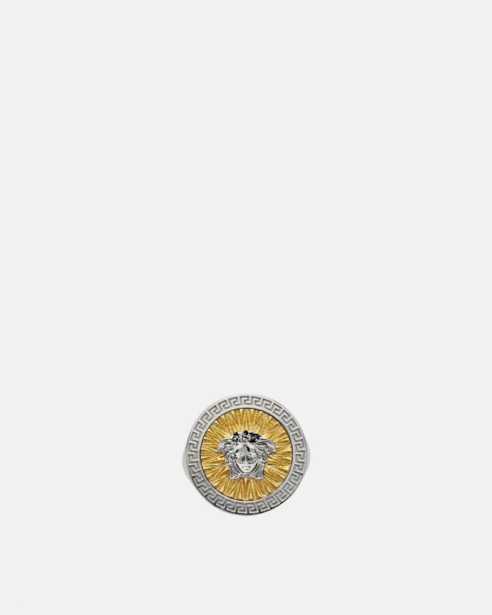 Rings WomenMen Versace Crystal Icon Ring Silvergold