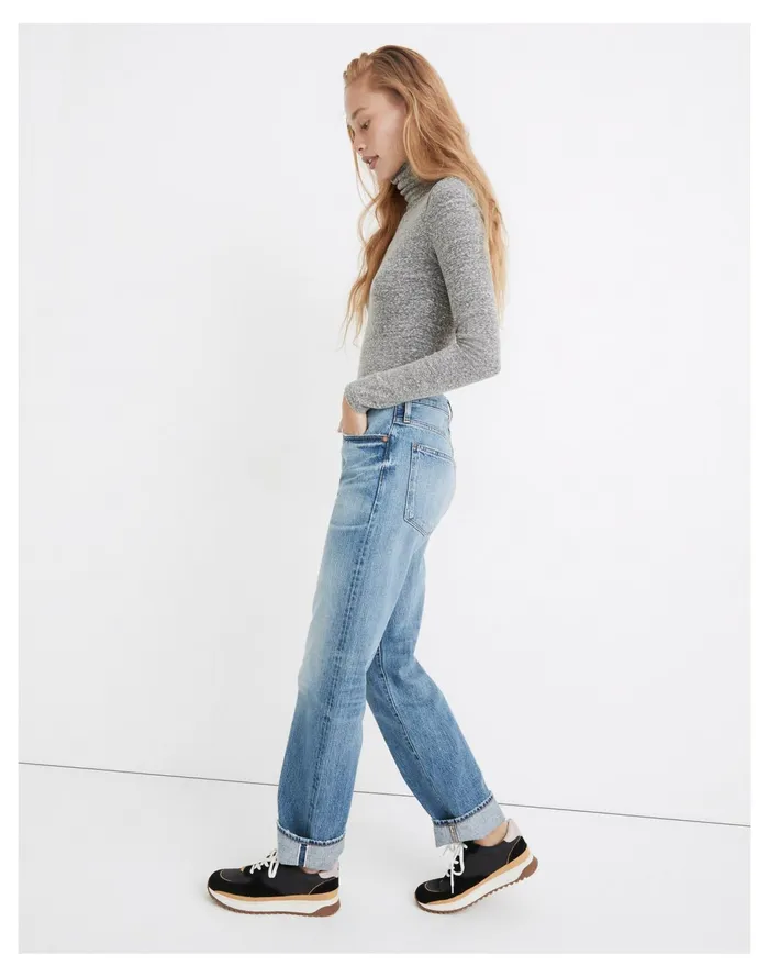 Rivet and Thread Selvedge High Rise Straight Full Length Jeans In Maxdale Wash Maxdale Wash Women Madewell Jeans Rivet and Thread Selvedge High Rise Straight Full Length Jeans In Maxdale Wash Maxdale Wash Women Madewell Jeans