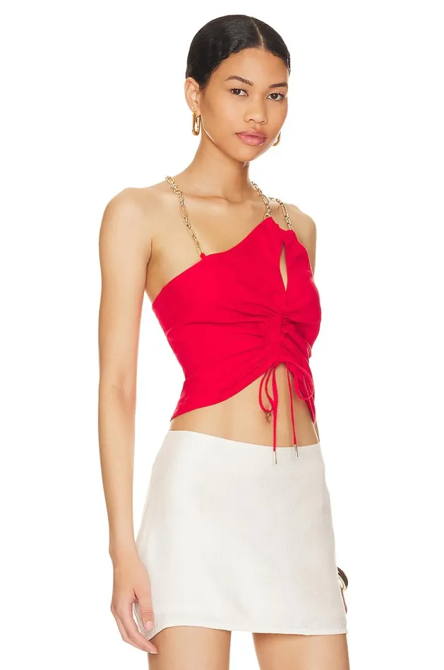 Rosalie Top Bright Red Women Lovers Friends Tops Rosalie Top Bright Red Women Lovers Friends Tops