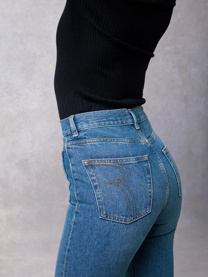 Rouje Belleville Jeans Indigo Double Stoneindigodoublestone Women Bootcut and flare jeans