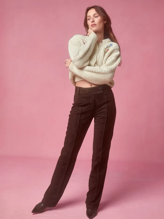 Rouje Pants Women Nolan Pants Daim Ebene