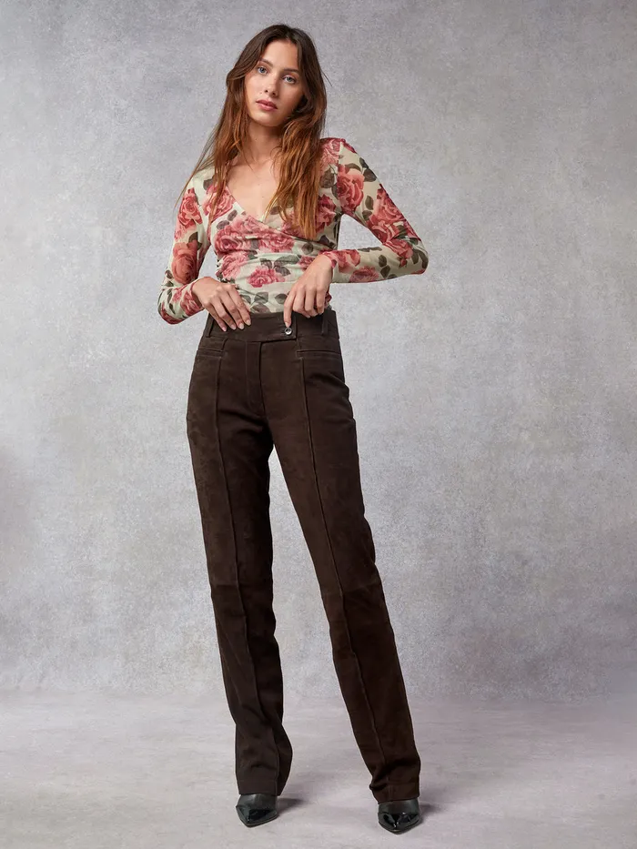 Rouje Pants Women Nolan Pants Daim Ebene