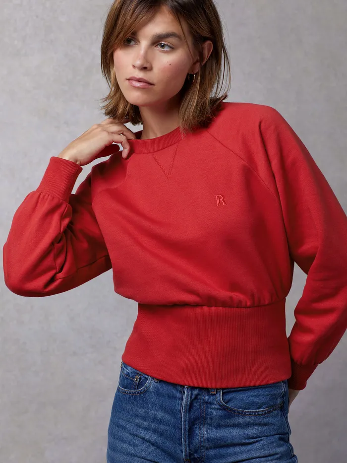 Rouje Wesley Sweatshirt Uni Rouge Women Knits